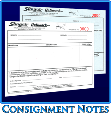 Consignment Notes